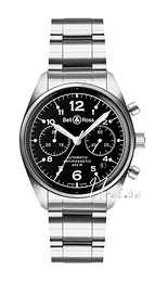 Bell & Ross Vintage Czarny/Stal VIN126BLA