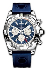 Breitling Chronomat GMT Niebieski/Guma Ø47 mm AB0410-0218