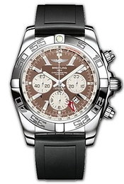 Breitling Chronomat GMT Brązowy/Guma Ø47 mm AB0410-7921