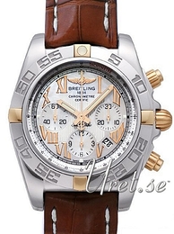 Breitling Chronomat 44 Biały/Skóra Ø43.5 mm IB011012-A693-739P-A20BA.1