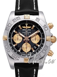 Breitling Chronomat 44 Czarny/Skóra Ø43.5 mm IB011012-B968-435X-A20BA.1