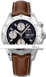 Breitling Chrono Superocean Czarny/Skóra Ø42 mm A13340-011 Brown Calf