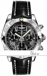 Breitling Chronomat 44 Czarny/Skóra Ø43.5 mm AB0110-7112 Black Croco