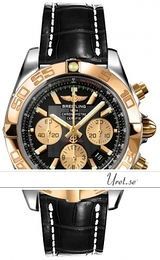 Breitling Chronomat 44 Czarny/Skóra Ø43.5 mm CB0110-0312 Black Croco