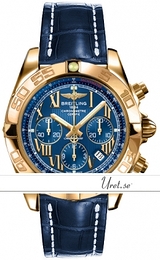 Breitling Chronomat 44 Niebieski/Skóra Ø43.5 mm HB0112-7812 Blue Croco