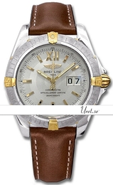 Breitling Cockpit Srebrny/Skóra Ø41 mm 182