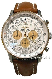 Breitling Cosmonaute Biały/Skóra Ø42 mm D22322-191 Brown Calf
