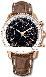 Breitling Navitimer World Czarny/Skóra Ø46 mm H24322-1012 / 111