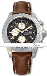 Breitling Avenger Super Avenger Czarny/Skóra Ø48 mm A13370-161 Brown Calf