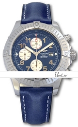 Breitling Avenger Super Avenger Niebieski/Skóra Ø48 mm A13370-021 Blue Calf