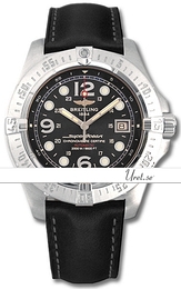 Breitling Superocean Steelfish Czarny/Skóra Ø44 mm A17390-301 Black Calf
