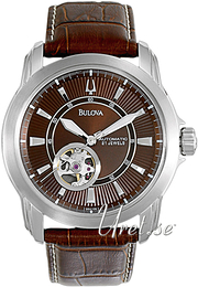 Bulova Mechanical Brązowy/Skóra Ø40.5 mm 96A108