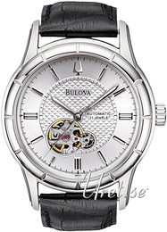 Bulova Mechanical Biały/Skóra Ø43 mm 96A111