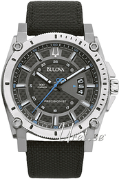 Bulova Precisionist Czarny/Tkanina Ø46 mm 96B132