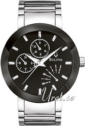 Bulova Dress Czarny/Stal Ø40 mm 96C105