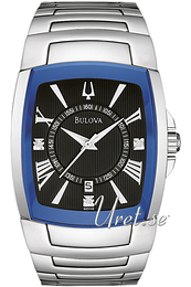 Bulova Diamond Czarny/Stal 96D108