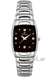 Bulova Diamond Czarny/Stal 96P15