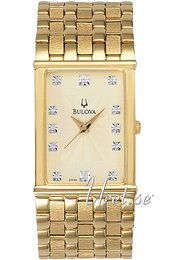 Bulova Diamond Szampański/Stal w odcieniu złota 97F52