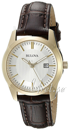Bulova Dress Srebrny/Skóra Ø30 mm 97M114