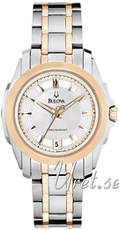 Bulova Precisionist Srebrny/Stal w kolorze różowego złota Ø30 mm 98M106