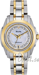 Bulova Precisionist Biały/Stal w odcieniu złota Ø30 mm 98P129