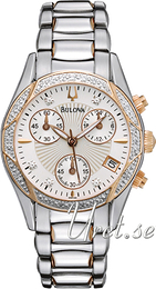 Bulova Diamond Biały/Stal Ø32 mm 98R149