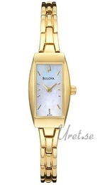 Bulova Bracelet Dam Biały/Stal w odcieniu złota Ø15 mm 97L001