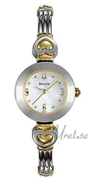 Bulova Bracelet Dam Biały/Stal Ø22 mm 98L111