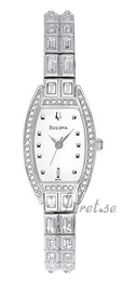 Bulova Crystal Dam Biały/Stal Ø18 mm 96T26