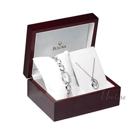 Bulova Crystal Dam Biały/Stal Ø17 mm 96T48