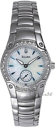 Bulova Diamonds Dam Biały/Stal Ø26 mm 96R55
