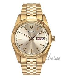 Bulova Bracelet Herr Żółte złoto/Stal w odcieniu złota Ø38 mm 97C002