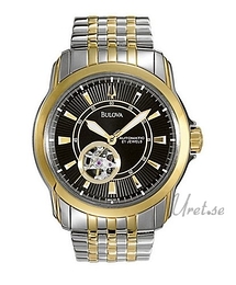Bulova Bracelet Herr Czarny/Stal Ø40 mm 98A101