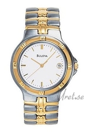Bulova Bracelet Herr Biały/Stal Ø34 mm 98B52