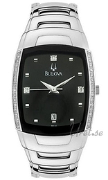 Bulova Diamonds Herr Czarny/Stal Ø31 mm 96E02