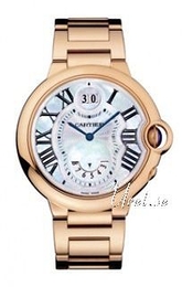 Cartier Ballon Bleu Biały/18 karatowe różowe złoto Ø38.5 mm W6920035