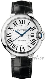 Cartier Ballon Blue Srebrny/Skóra Ø36 mm W6900556