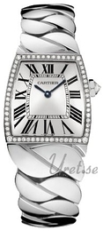 Cartier La Doña Srebrny/18 karatowe białe złoto 29x27 mm WE60019G