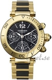Cartier Pasha Seatimer Czarny/Guma Ø41.5 mm W301970M