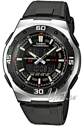 Casio Collection Czarny/Żywica z tworzywa sztucznego Ø43.5 mm AQ-164W-1AVES