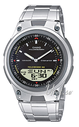 Casio Collection Czarny/Stal Ø40 mm AW-80D-1AVES