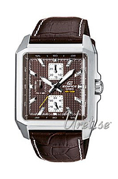 Casio Edifice Brązowy/Skóra 48x39 mm EF-333L-5AVEF