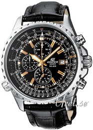 Casio Edifice Czarny/Skóra Ø45.5 mm EF-527L-1AVEF