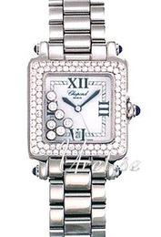 Chopard Happy Sport Biały/18 karatowe białe złoto 27/8358-23