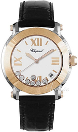 Chopard Happy Sport Biały/Skóra Ø26 mm 27/8492-9001