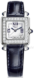 Chopard Happy Sport Biały/18 karatowe białe złoto 22.5x22.5 mm 27/8894-2004