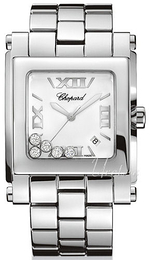 Chopard Happy Sport Biały/Stal 36x35 mm 28/8467-3001