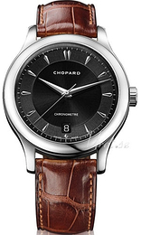 Chopard L.U.C Czarny/Skóra Ø39 mm 16/1907-1001