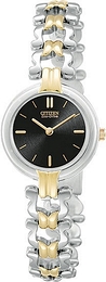 Citizen Silhouette Czarny/Stal w odcieniu złota Ø22 mm EW9304-53E