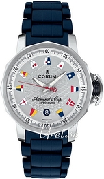 Corum Admirals Cup Srebrny/Guma Ø41 mm 082.830.20-F371